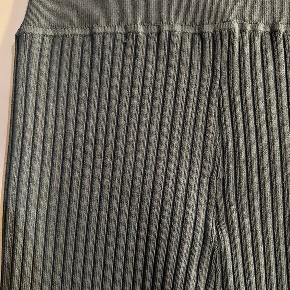 M.M. Lafleur The Finley Stretch Pant Ribbed Jardigan Knit GRAY Elastic Large - Picture 8 of 11